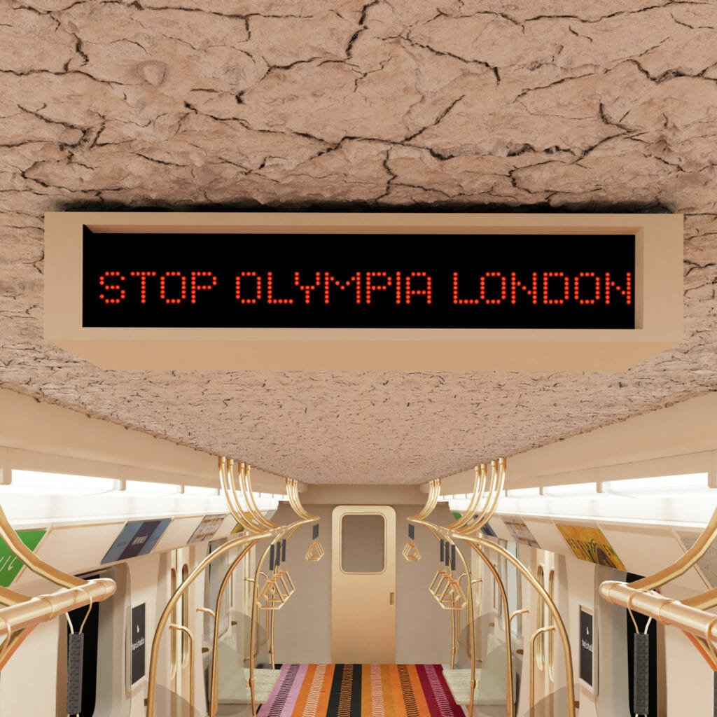 Decorex 2022: Subway Sign To The Next Stop: Olympia London