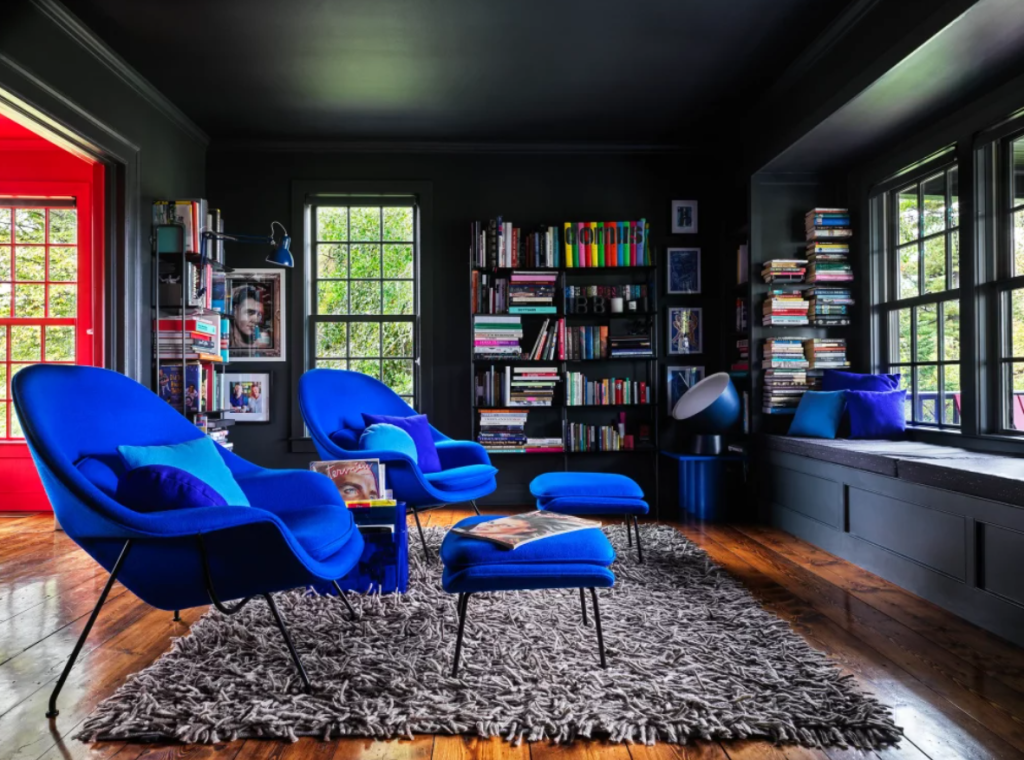 Blue Klein Sitting Room 
