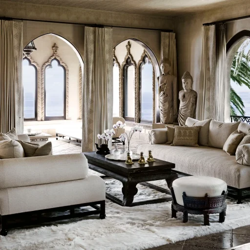 Eclectic Home Design In Malibu With Neutral Tones, Vintage And Modern References
