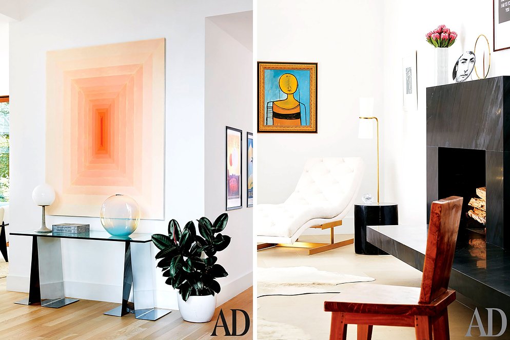 Entryway And Living Room Of Sasha Adler Design´s Beverly Hills