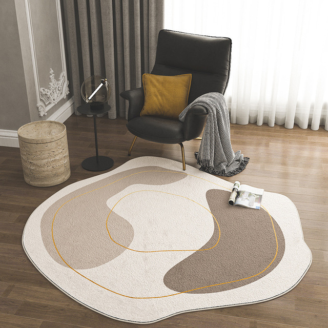 Abstract Area Rug In Dining Room By Hommés Studio And Tapis