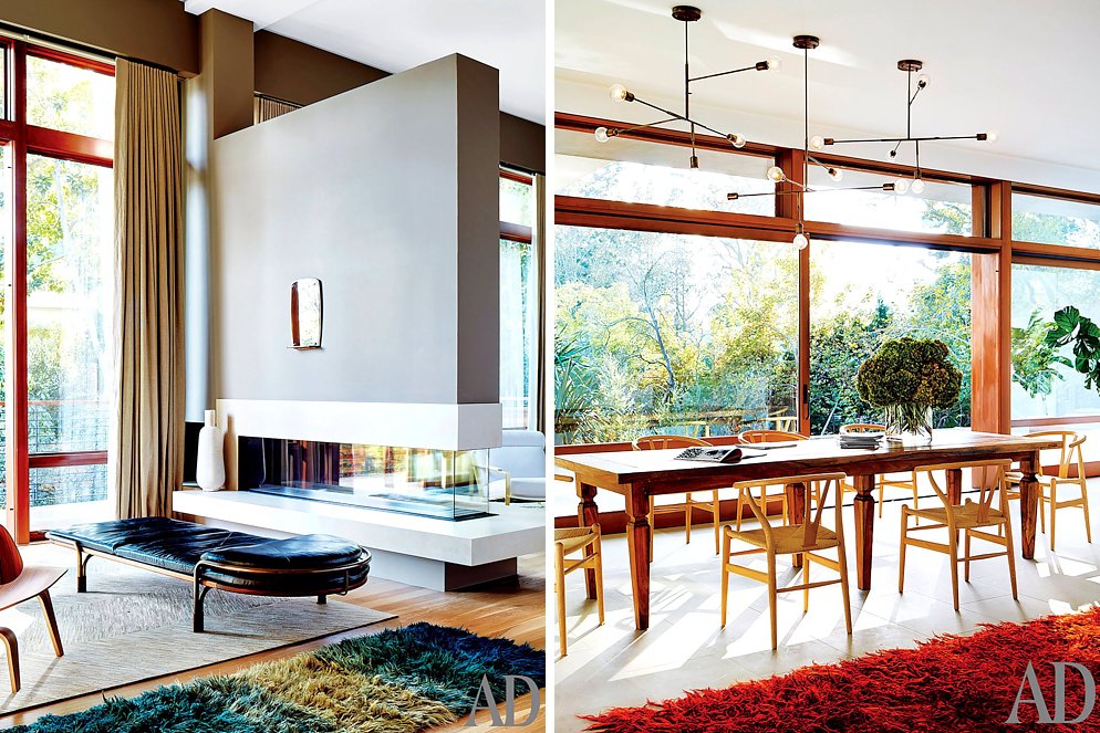 Living Room And Dining Room Of Sasha Adler Design´s Beverly Hills