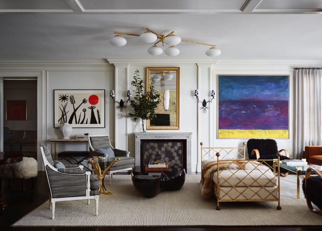 Living Room Of Sasha Adler Design´s Chicago Residence