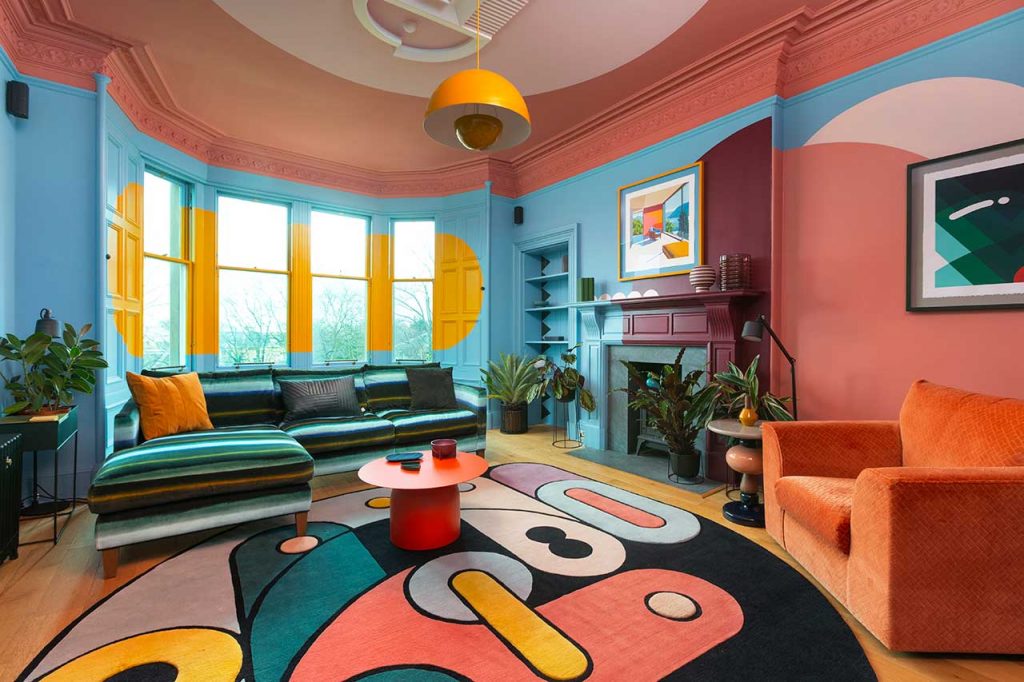 Colorful Living RoomDesigner Sam Buckley  – @Studiosambuckley @Ooooobjectsssss