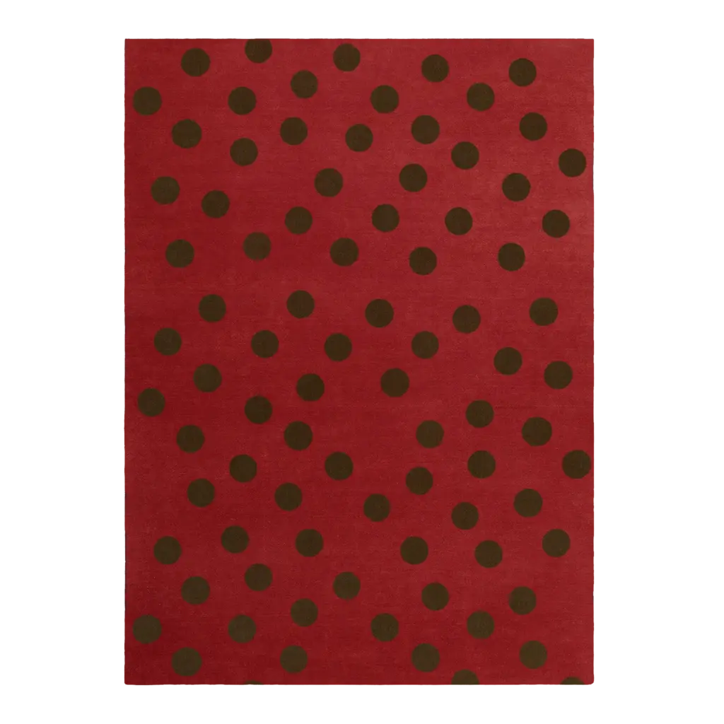 Black Cherry Rug | Dotted Rug Pattern | Tapis Studio