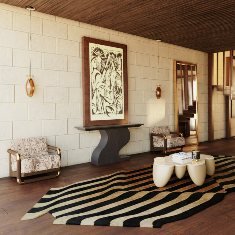 Hollywood Regency Rug Style