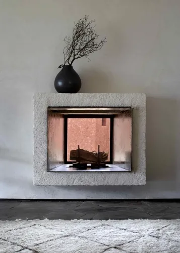 Fireplace Of Studio Ko´s Modern Style Ville E