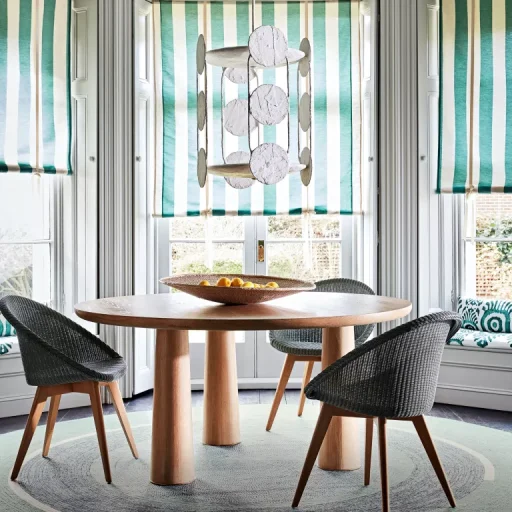 Dining Room Decor With A Circular Rug Styling Katrin Cargill / Photograph Jon Day