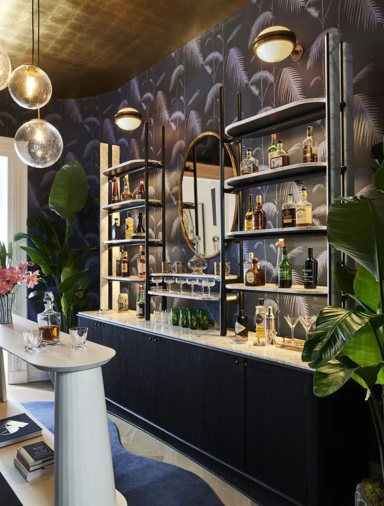 Custom Bar By Chapter &Amp; Verse And A Vintage Mirror