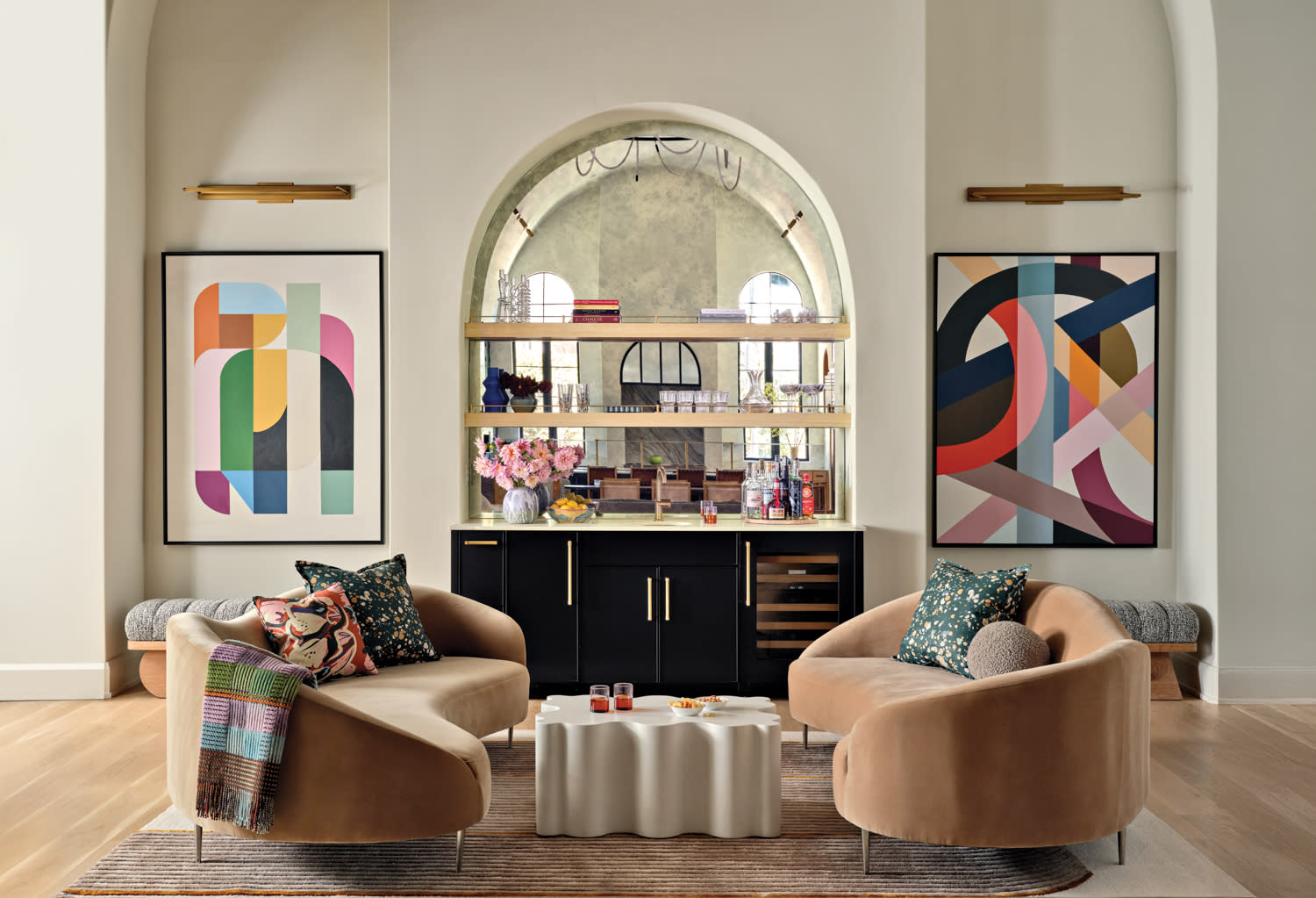 Experience A Symphony Of Custom-Designed Rugs, Light, And Texture In An Atlanta Family Home