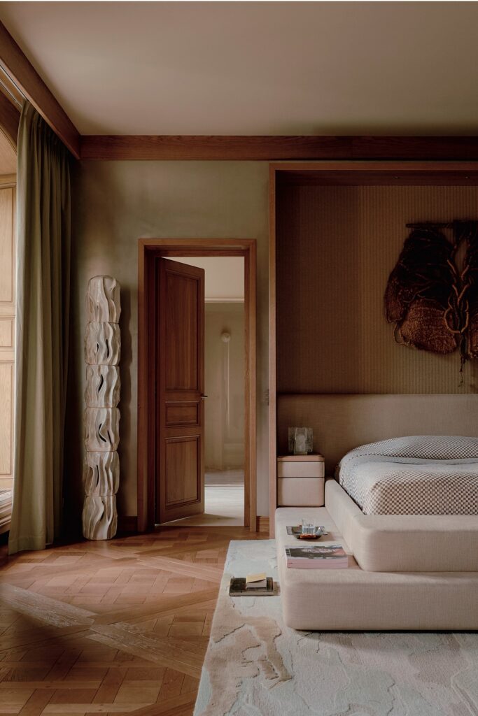 Mansion Interior Design: A Parisian Masterpiece, Bedroom
