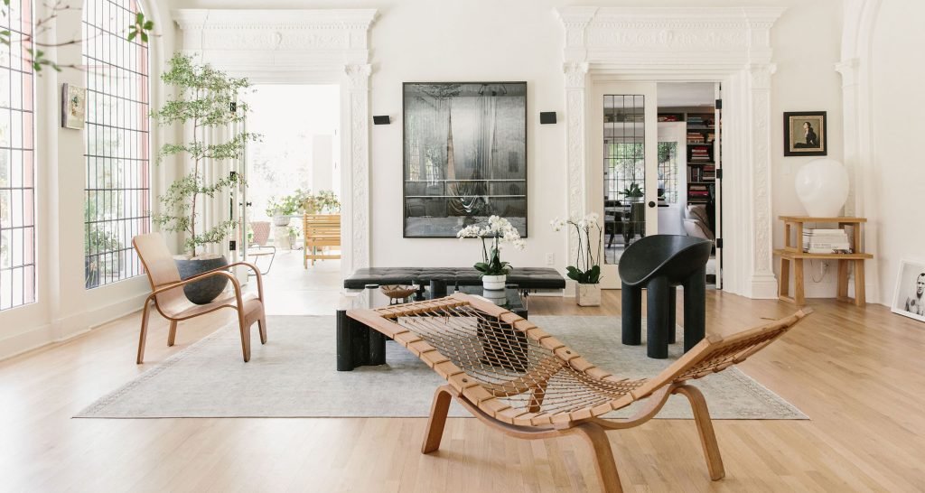 Living Room Eclecticism Design Style + Romanek Design Studio