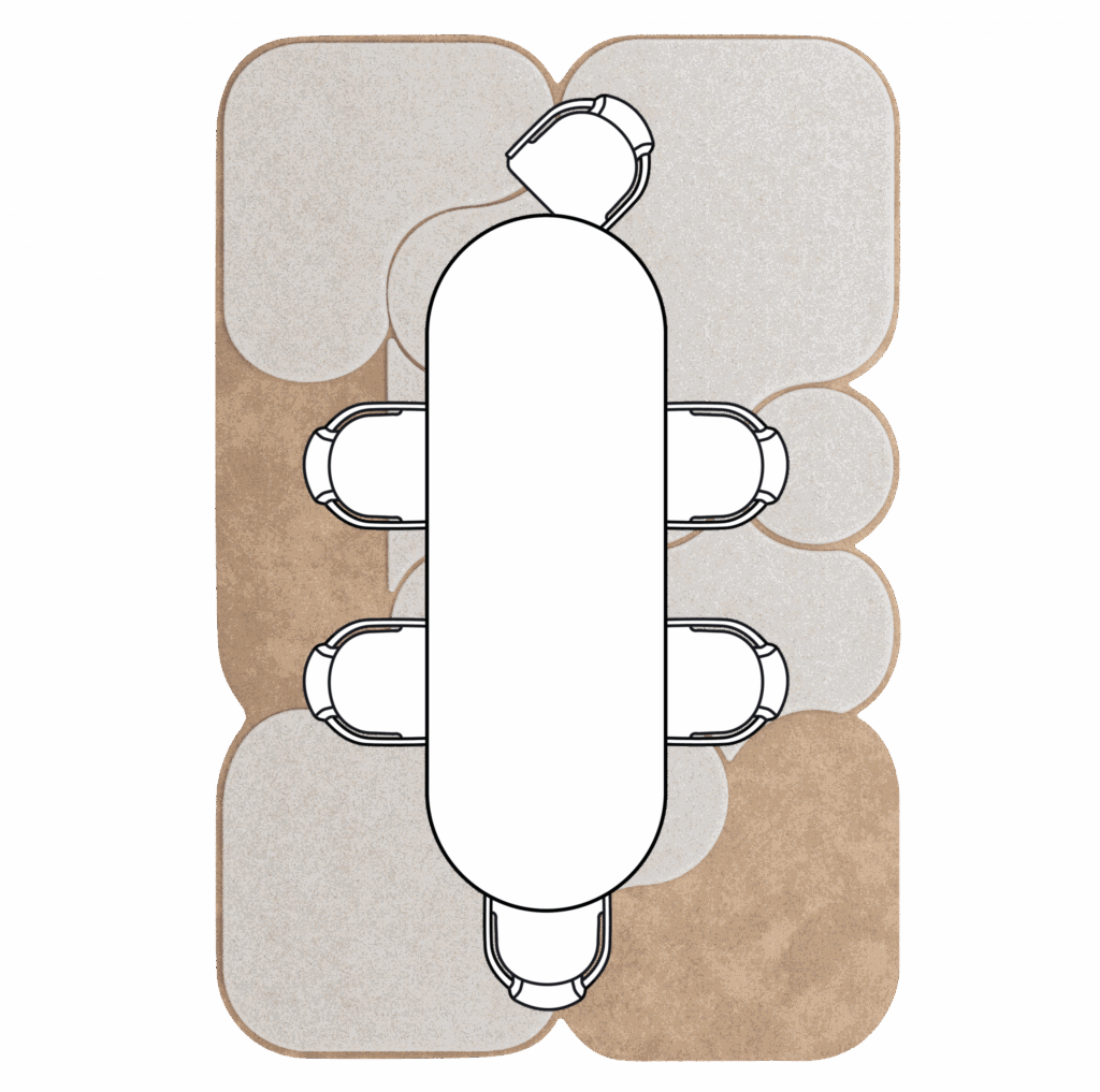 Big Rug With A Table And Chaires