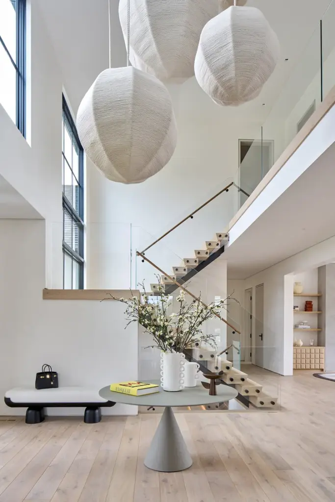 Minimalist Rugs Transformative Power: Layered Luxury in Design, entryway 