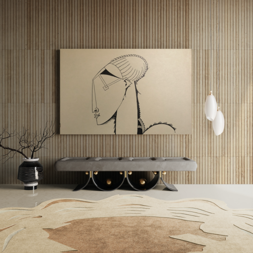 Entryway Rug In Neutral Tones