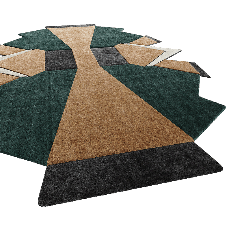 The Strong Character Of Roseta Rug Will Take The Lead Of The Room. This Unique Geometrical Rug Is The Epitome Of High-End Home Accessories.