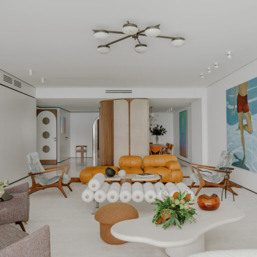 Mid-Century Modern Inspired Apartment - Midcentury Modern Rug