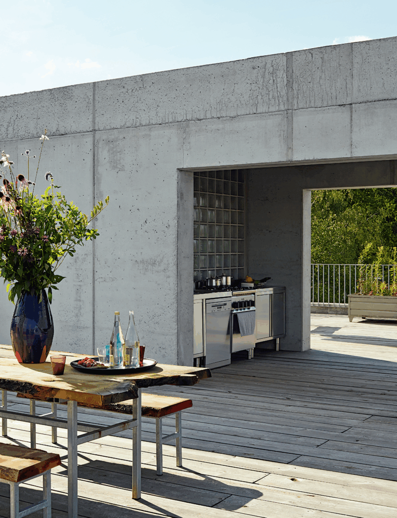 Water Harbor: Where Art, Water, And Industrial Interior Design Meet, Terrace