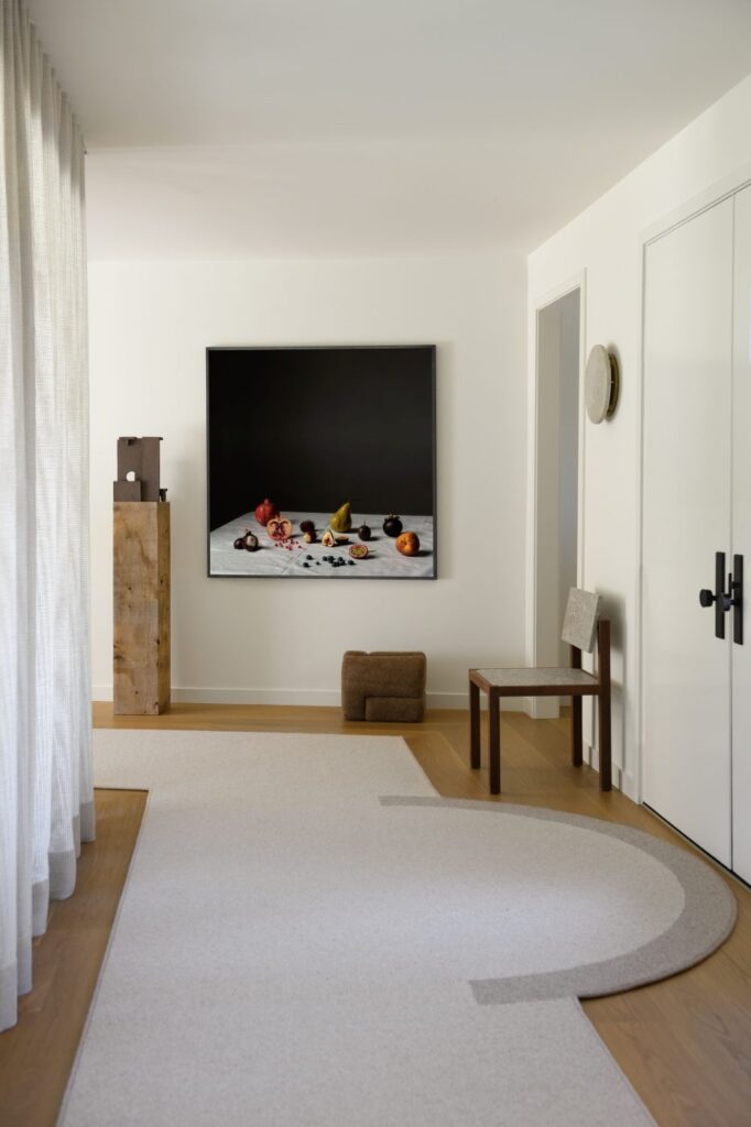 Custom Rugs Designed Specifically For The Space, Featuring Soft Tones And Neutral Colors That Perfectly Align With The Room’s Aesthetic And Functional Needs.