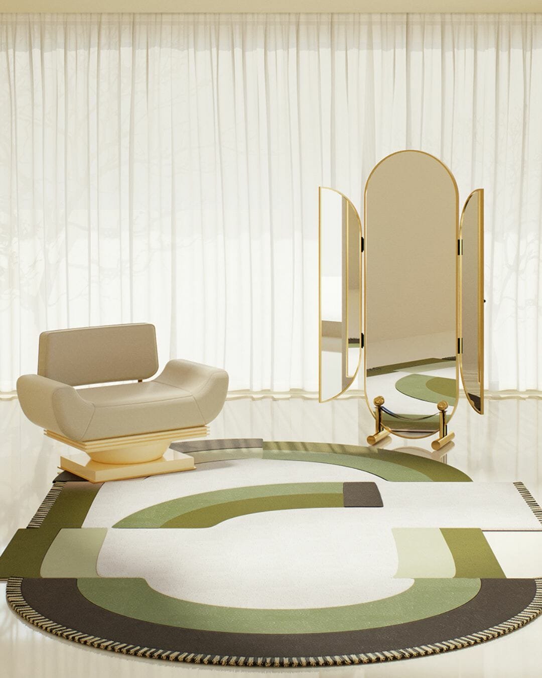 Shaped Rugs For Living Spaces