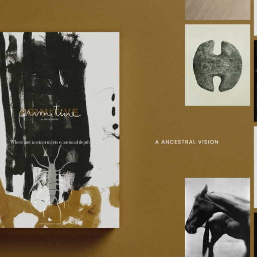 Primitive Is A Journey Back To The Essence—Where Raw Instinct Meets Emotional Depth, And Creativity Is Stripped To Its Most Fundamental Form. This Collection By Tapis Studio Explores The Primal Energy Of Art, Distilling It Into Bold Motifs And A Palette Of Deep Black And Raw Neutrals.